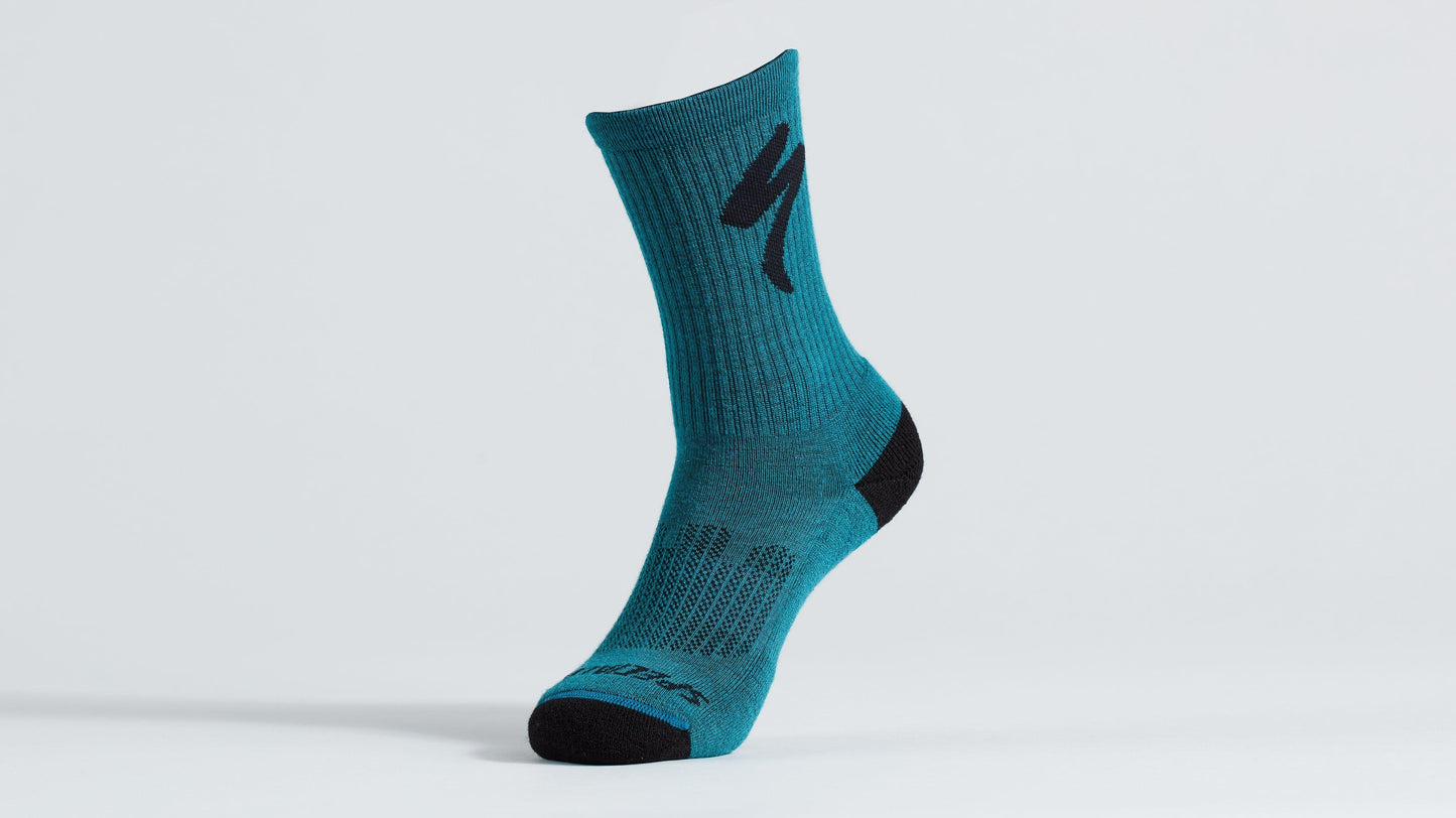 Merino Midweight Tall Logo Socks