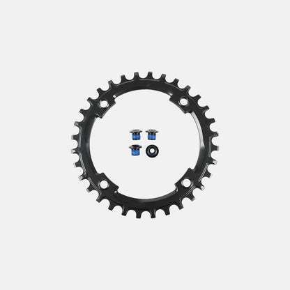 CHR TURBO, 32T, 11-SPD, 104BCD, 1X RING, STEEL, W/ CHAINRING BOLTS, PRAXIS