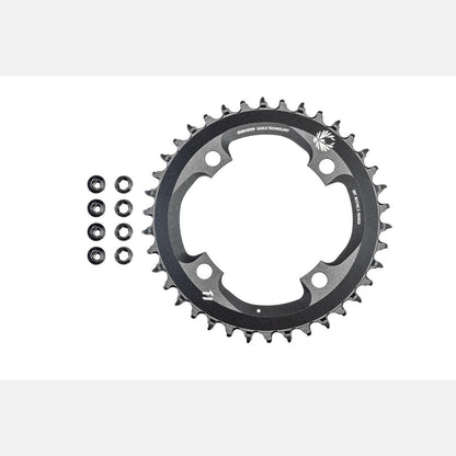 CHR TURBO, 38T, EAGLE 12-SPD, 104BCD, 1X RING, ALLOY, W/ CHAINRING BOLTS, SRAM (00.6218.011.008)